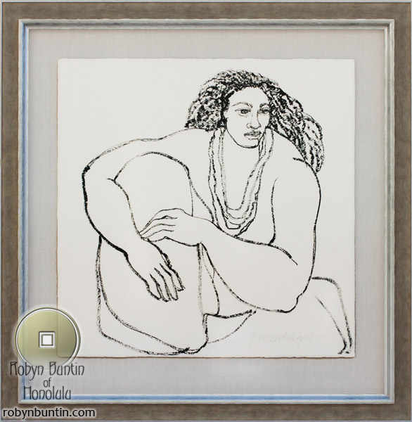 Seated Hawaiian Woman by Yvonne Cheng
